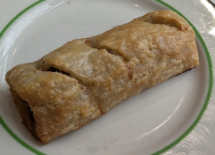 Stargazy signature dishes Beef and Onion PieSausage RollSticky Toffee Pudding